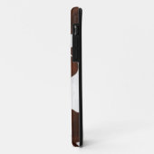 Coques Case-Mate iPhone Cuir occidental de Faux de peau de vache repéré (Dos/Gauche)