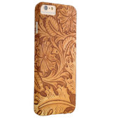 Coques Case-Mate iPhone Cuir occidental de pays de style rustique de (Dos/Droite)