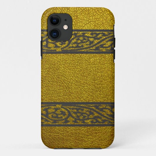 Coques Case-Mate iPhone Cuir Or moderne (Dos)