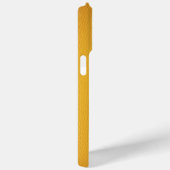 Coques Case-Mate iPhone Cuir orange élégant (Verso / Droite)
