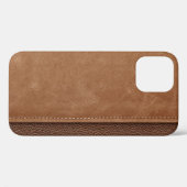Coques Case-Mate iPhone Cuir pointu : gris, noir arrière - plan. (Verso (horizontal))