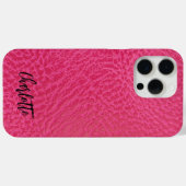 Coques Case-Mate iPhone Cuir rose Faux (Verso (horizontal))
