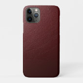 Coques Case-Mate iPhone Cuir rouge foncé texturé (Dos)