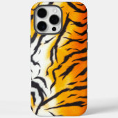 Coques Case-Mate iPhone Cuir sauvage Orange Tiger (Verso)