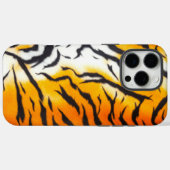 Coques Case-Mate iPhone Cuir sauvage Orange Tiger (Verso (horizontal))