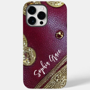 Coque Pour Pour iPhone 14 Pro Max Cuir Synthétique Abstrait Minimaliste Nom Person