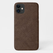 Coques Case-Mate iPhone Cuir texturé Brown (Dos)