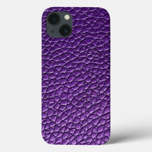 Coques Case-Mate iPhone Cuir Violet Esthétique Style Designer Chic (Verso)