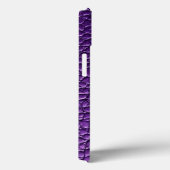 Coques Case-Mate iPhone Cuir Violet Esthétique Style Designer Chic (Verso / Droite)