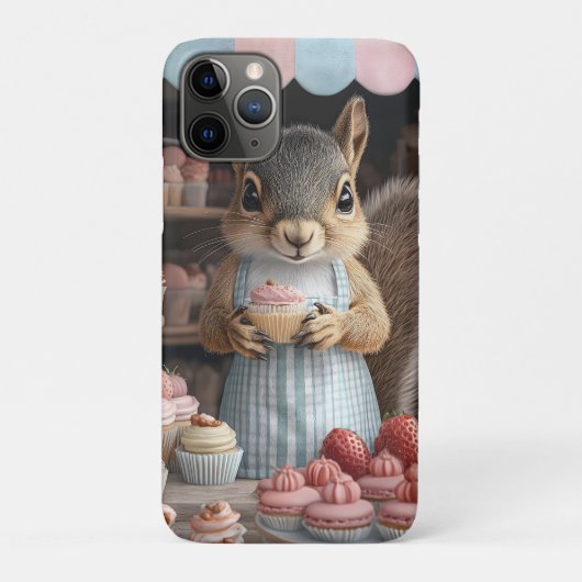 Coques Case-Mate iPhone Cuire l'écureuil avec Cupcake (Dos)
