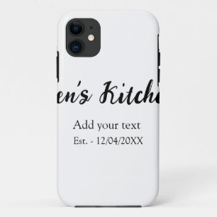Case-Mate iPhone Case Cuisine ajouter nom année ajouter votre texte nom