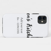 Coques Case-Mate iPhone Cuisine ajouter nom année ajouter votre texte nom (Dos (Horizontal))