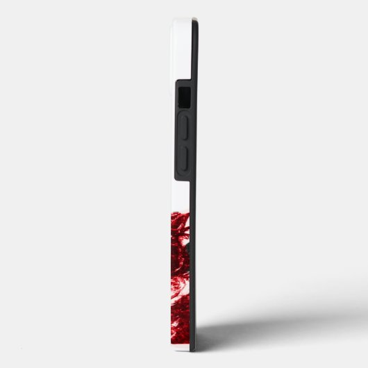 Coques Case-Mate iPhone CUISINE AVEC ROSES ROUGES RUBY GEM MONOGRAM, blanc (Verso / Gauche)