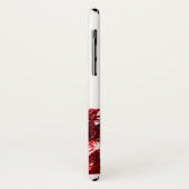 Coques Case-Mate iPhone CUISINE AVEC ROSES ROUGES RUBY GEM MONOGRAM, blanc (Dos/Gauche)