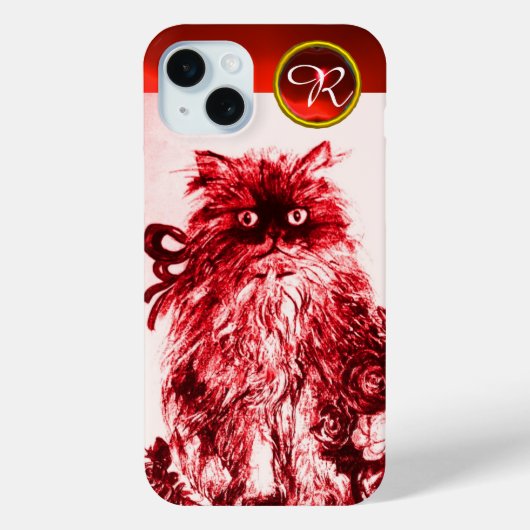 Coques Case-Mate iPhone CUISINE - CUISINE AVEC ROSES ROUGES Gemstone Monog (Verso)