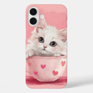 COQUES iPhone 16 PLUS CUISINE EN COULEUR D'EAU BLANCHE FLUFFÉE EN TASSE