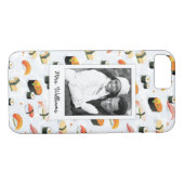 Coques Case-Mate iPhone Cuisine japonaise| Motif de sushi| Ajouter votre p (Dos (Horizontal))