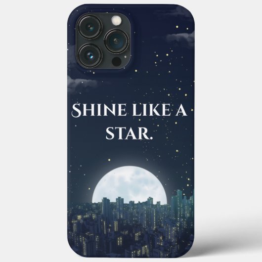Coques Case-Mate iPhone Cuitel iPhone citation ciel nocturne 'Brillez comm (Verso)