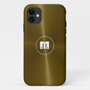 Coques Pour iPhone Cuivre acier inoxydable brillant métal