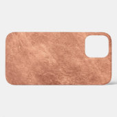 Coques Case-Mate iPhone Cuivre brossé, texture métallique. (Verso (horizontal))