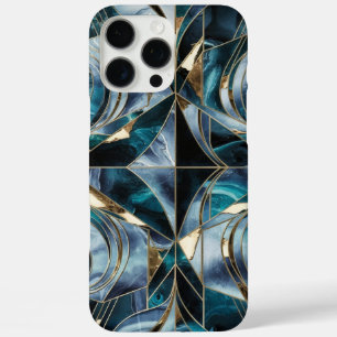 Coques iPhone 16 Pro Max Cuivre Élégant Or Sarcelle Féminin Opulent