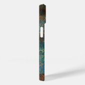 Coques Case-Mate iPhone Cuivre Patine Turquoise Clair (Verso / Droite)
