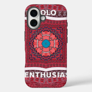 Coques iPhone 16 Culture traditionnelle sindhi Ajrak Art Motif Impr