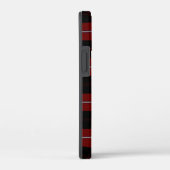Coques Case-Mate iPhone Cunningham Tartan rouge noir (Verso / Droite)