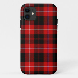 Etui iPhone Case-Mate Cunningham Tartan rouge noir