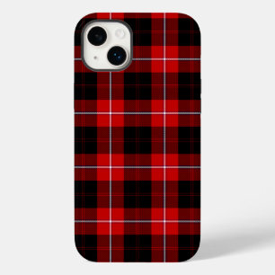 Coque Pour iPhone 14 Plus Cunningham Tartan rouge noir