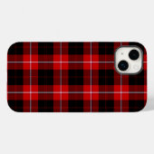Coques Case-Mate iPhone Cunningham Tartan rouge noir (Verso (horizontal))