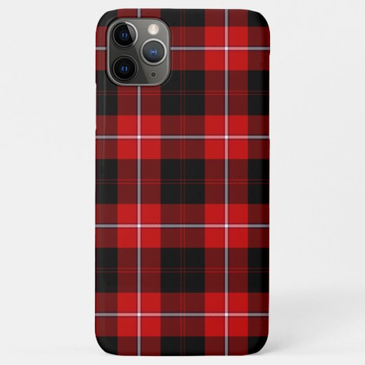 Coques Case-Mate iPhone Cunningham Tartan rouge noir (Dos)