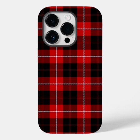 Coques Case-Mate iPhone Cunningham Tartan rouge noir (Verso)