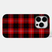 Coques Case-Mate iPhone Cunningham Tartan rouge noir (Verso (horizontal))