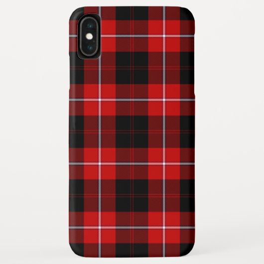 Coques Case-Mate iPhone Cunningham Tartan Rouge Noir Carreaux (Dos)