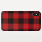 Coques Case-Mate iPhone Cunningham Tartan Rouge Noir Carreaux (Dos (Horizontal))
