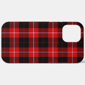 Coques Case-Mate iPhone Cunningham Tartan Rouge Noir Carreaux (Verso (horizontal))