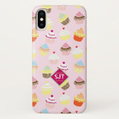 Coques Case-Mate iPhone Cup Cakes Bakery Theme Design. (Dos)