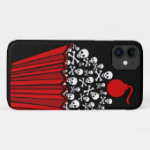 Coques Case-Mate iPhone Cupcake crâne (Dos (Horizontal))