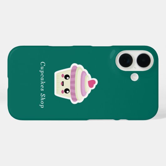 Coques Case-Mate iPhone Cupcake Kawaii (Verso (horizontal))