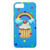 Coques Case-Mate iPhone Cupcake Party avec arc-en-ciel et arroseurs (Dos)