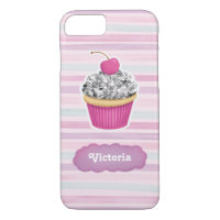 Cupcake rose mignon personnalisé