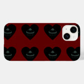 Coques Case-Mate iPhone cupcake sang rouge noir (Verso (horizontal))