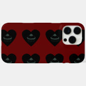 Coques Case-Mate iPhone cupcake sang rouge noir (Verso (horizontal))