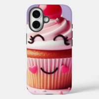 Cupcake souriant avec cerise - Sweet Delight Desig