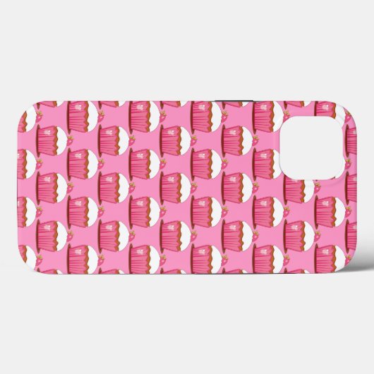 Coques Case-Mate iPhone Cupcakes rose (Verso (horizontal))