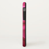 COQUES Case-Mate iPhone CUPID LACE COEUR SOIE ROSE FUCHSIA TISSU MONOGRAMM (Dos/Gauche)