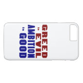Coques Case-Mate iPhone Cupidité et ambition (Dos (Horizontal))