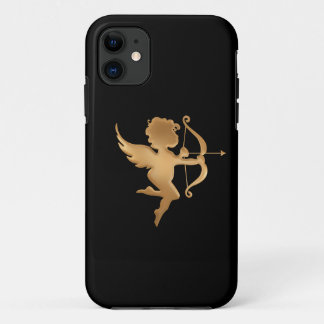 Coque iPhone 11 Cupidon d'or