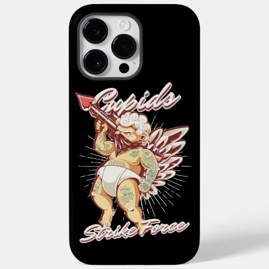 Coques Case-Mate iPhone CUPIDS STRIKE FORCE drôle de valentines cupides jo (Verso)